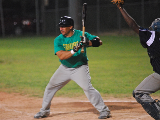 Carlos Morales takes the plate for the Hurricanes.