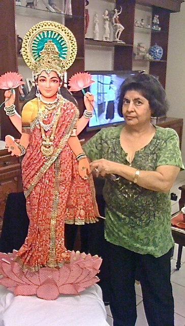 Kavita Dadlani with her representation of the goddess Laxmi. (Photo provided by Kavita Dadlani)