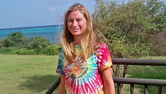 Jenn Travis,  coordinator for the Friends of the St. Croix East End Marine Park.
