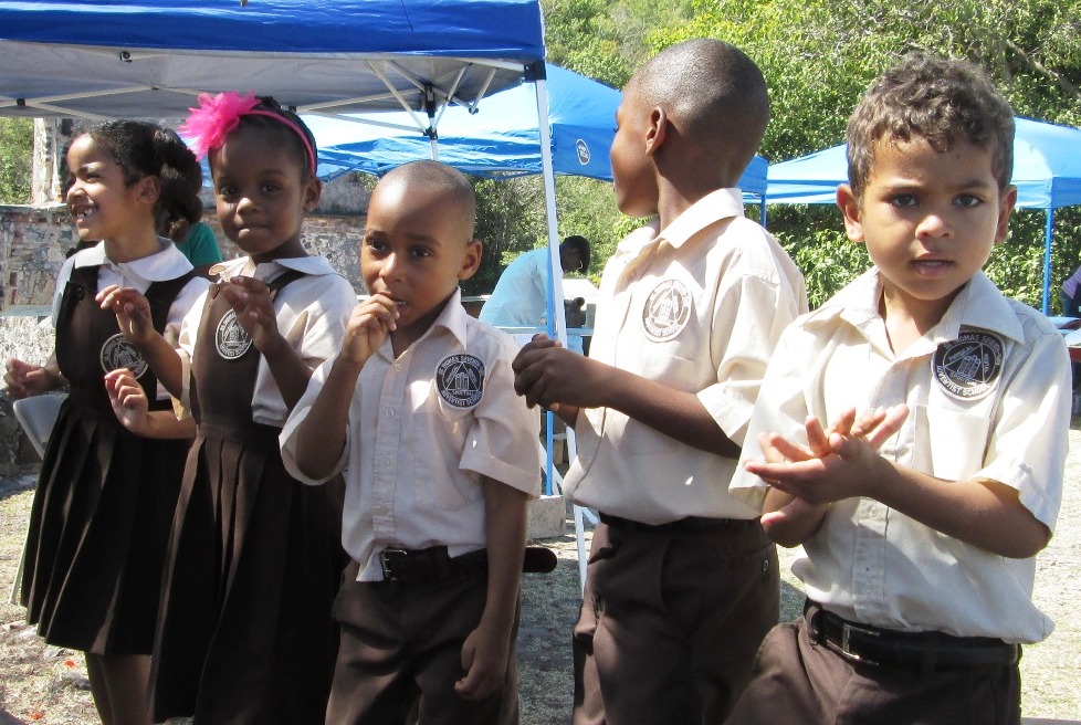 Youth from St. Thomas Seventh-Day Adventist Church on St. Thomas.