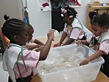 Little ones test the waters, and learn while having fun. (Photo provided by Family Connection)