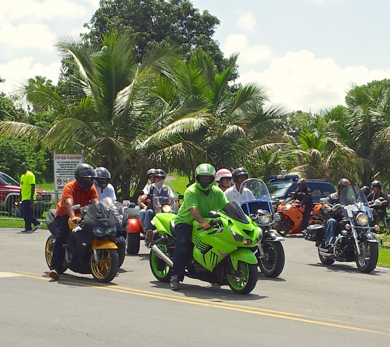The Law Ride Out drives out on St. Croix.
