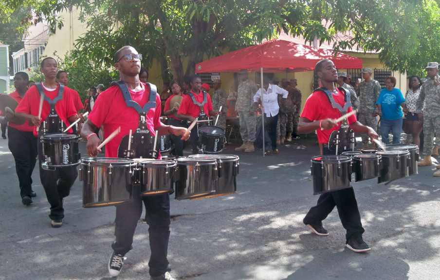 Central High School drummers.