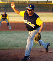 Hurricanes' Tony Cruz pitched a whopping 17 innings iin a doubleheader sweep.