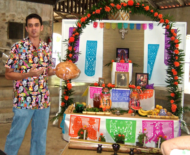 David Hamada described the altar, or 'ofrenda,' he created for his grandmother to commemorate the Day of the Dead.