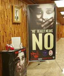  "In Her Shoes" exhibit at the V.I. Legislature.