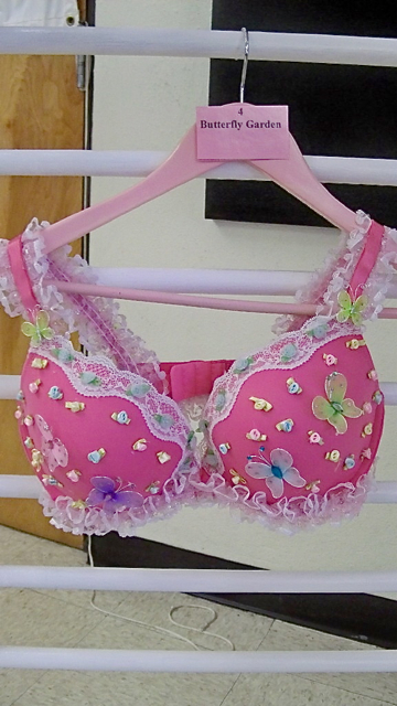 'Butterfly Garden,' one of the entries in the Beauty and the Bra art competition.