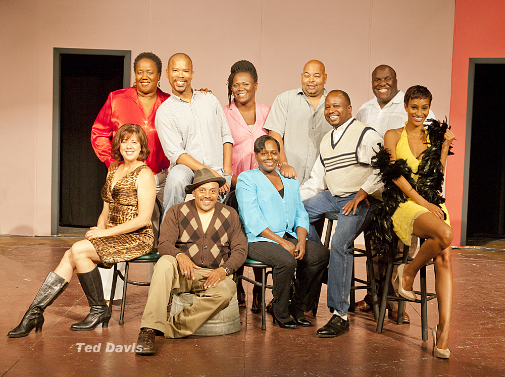 Cast of "Smokey Joe's Cafe"