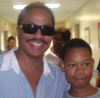 Marlon Jackson (left) with Jovann Alfred.