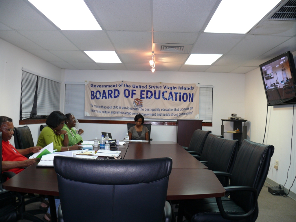 Education board members gather via teleconference Friday.
