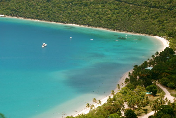 Magens Bay, the site of Michael Ball's proposed eco park.