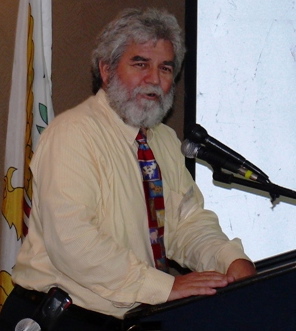 Human Services Commissioner Chris Finch speaks at the opening of the 2009 V.I. Medicare Symposium at Divi Wednesday.