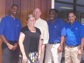 The Draughting Shaft family, from left, Cyril Battiste, Suzanne Robinson, Terry Robinson, Fitzroy O’Garra and Roy Hansen.