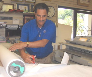 Roy Hansen works at the Drafting Shaft.