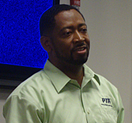 Byron Garrett, CEO of National PTA, at Saturday's forum.