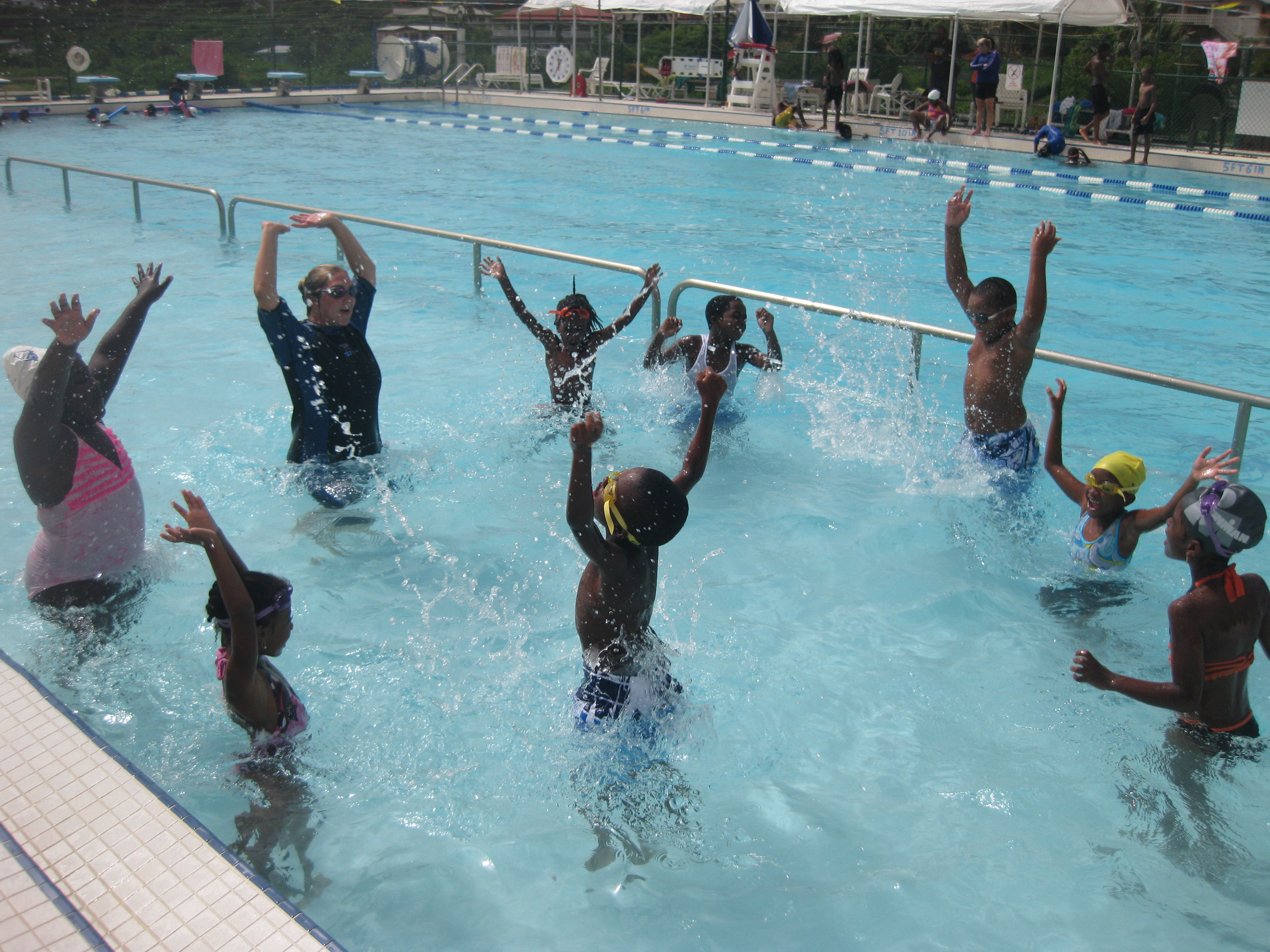Hospital Ground kids making a splash this summer (Photo by Karen Nelson-Hughes)