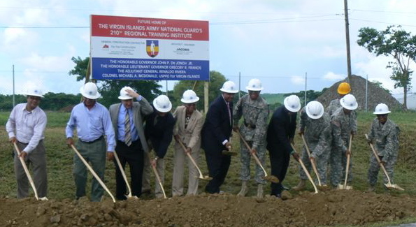 It was a momentous day for the territory as Gov. deJongh and other dignitaries officially broke ground for the training institute.