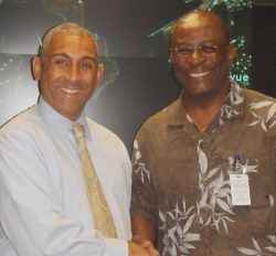 VITEMA Director Mark Walters (left) and his replacement, Elton Lewis.
