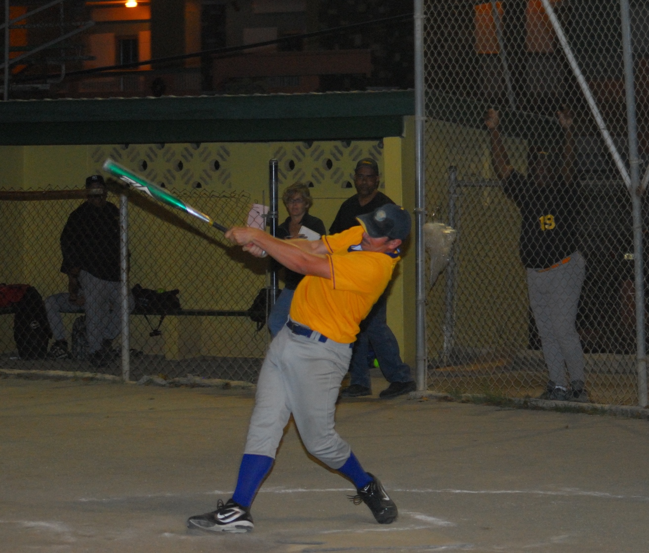 Stealers Aaron Howell rips a three-run blast in game two on Tuesday.