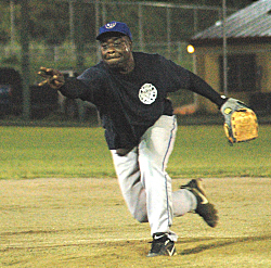 David Clarke pitched a strong game for Fire to take the first contest of the doubleheader.