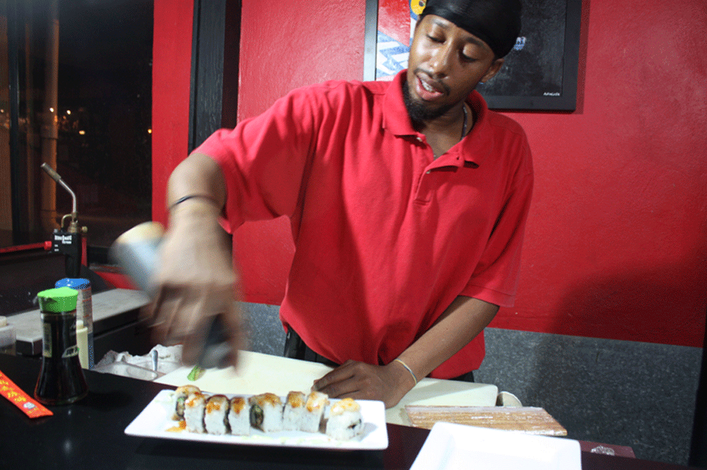 Buddha Sushi restaurant owner Taj Siwatu.