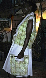 A dress by designer Carol Male.