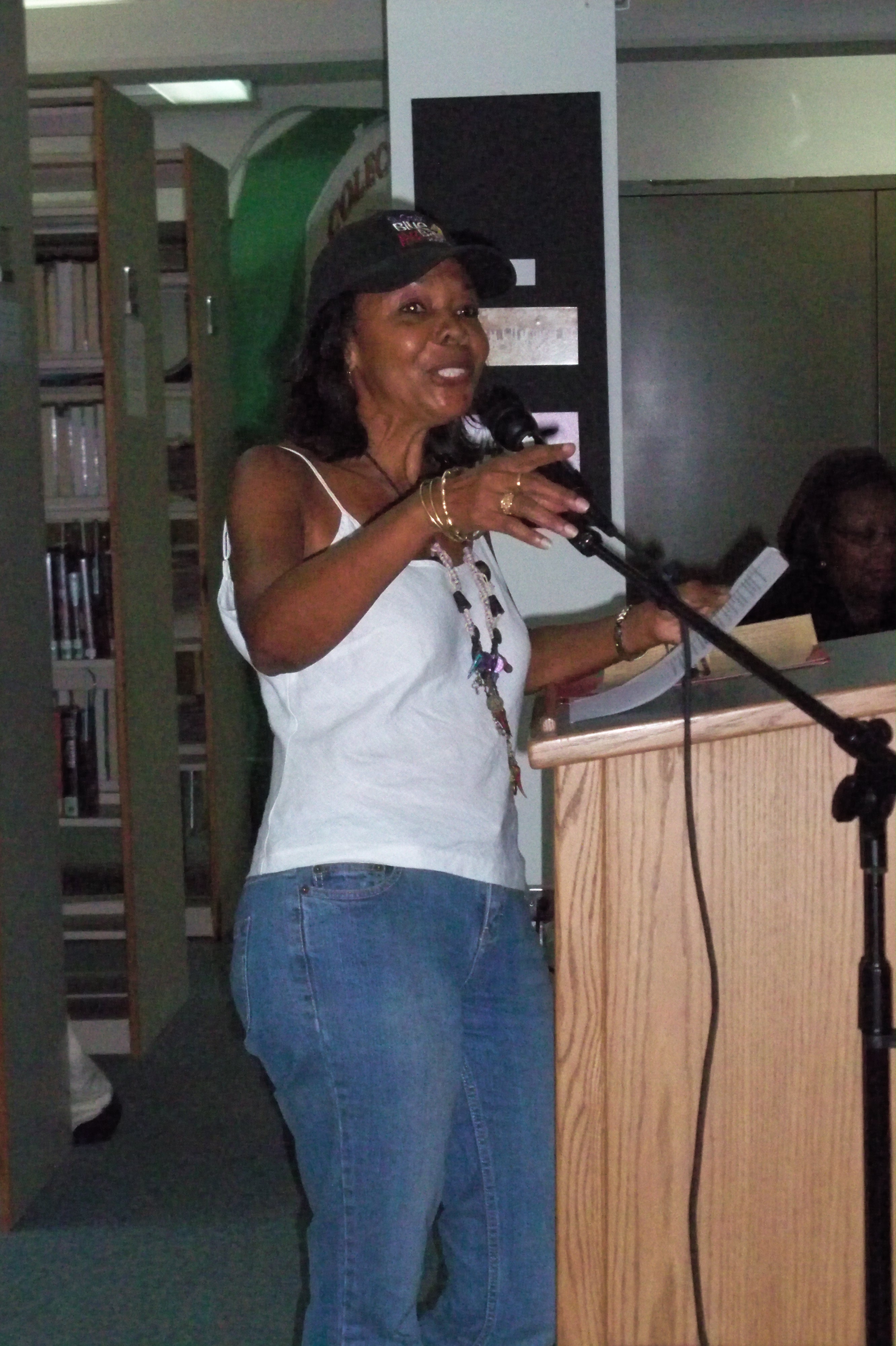 Colette Woodson Burgess reading “You Should Be So Lucky.”