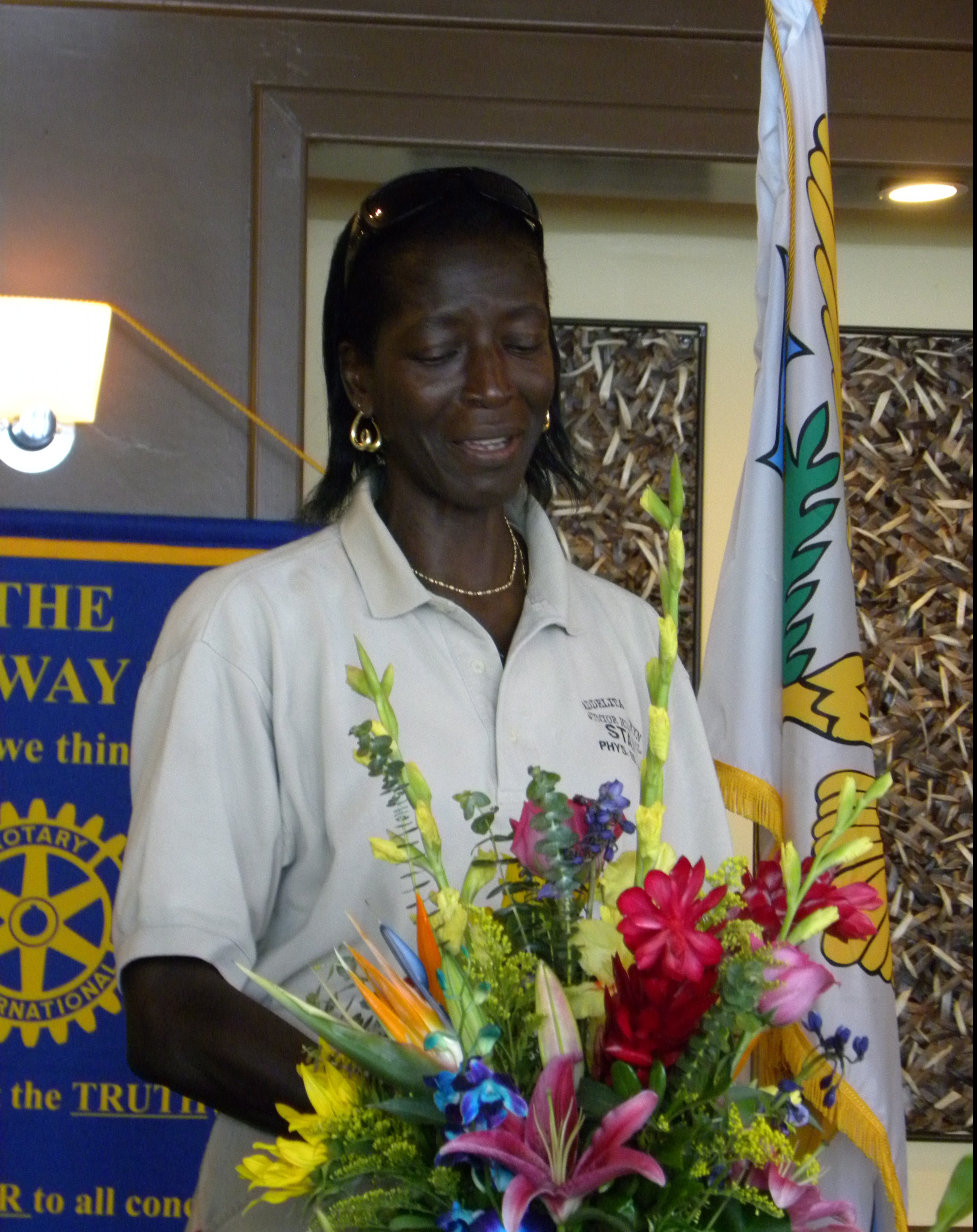 Therese Hodge was shocked and surprised to be named Rotary II Person of the year.