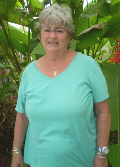 Sandi Savage at the St. George Village Botanical Garden, where she volunteers.