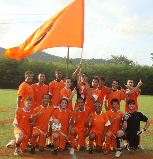 The Country Day School soccer team celebrates its sixth championship in the last seven years.