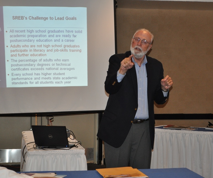 Bruce Chaloux, director of Student Access Programs and Services at the Southern Regional Education Board, gives overview on how SREB can improve adult literacy.