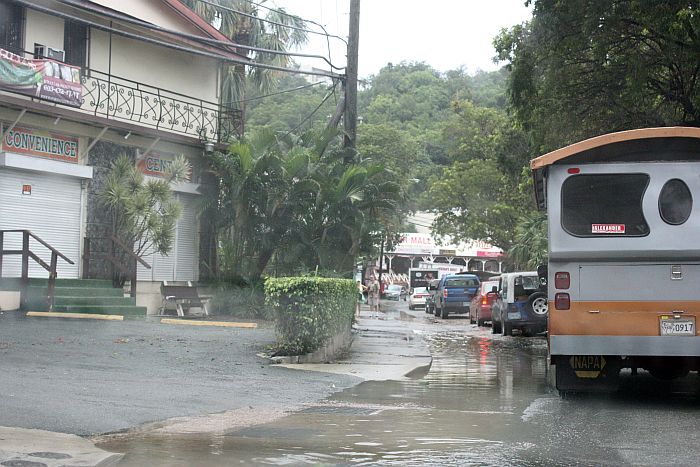On St. Thomas, flooding at Havensight made for especially slow going.