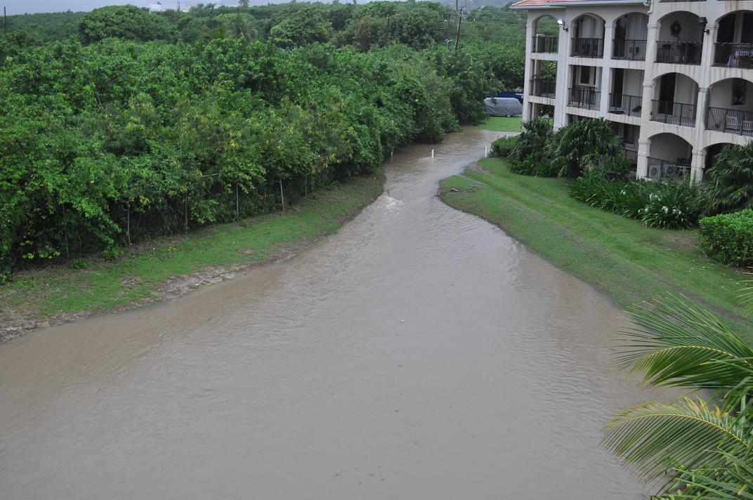 On St. Croix, flooding was a serious issue at Pelican Cove.