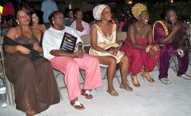 Audience members dressed to the nines enjoy the entertainment at the second annual Neosoul.