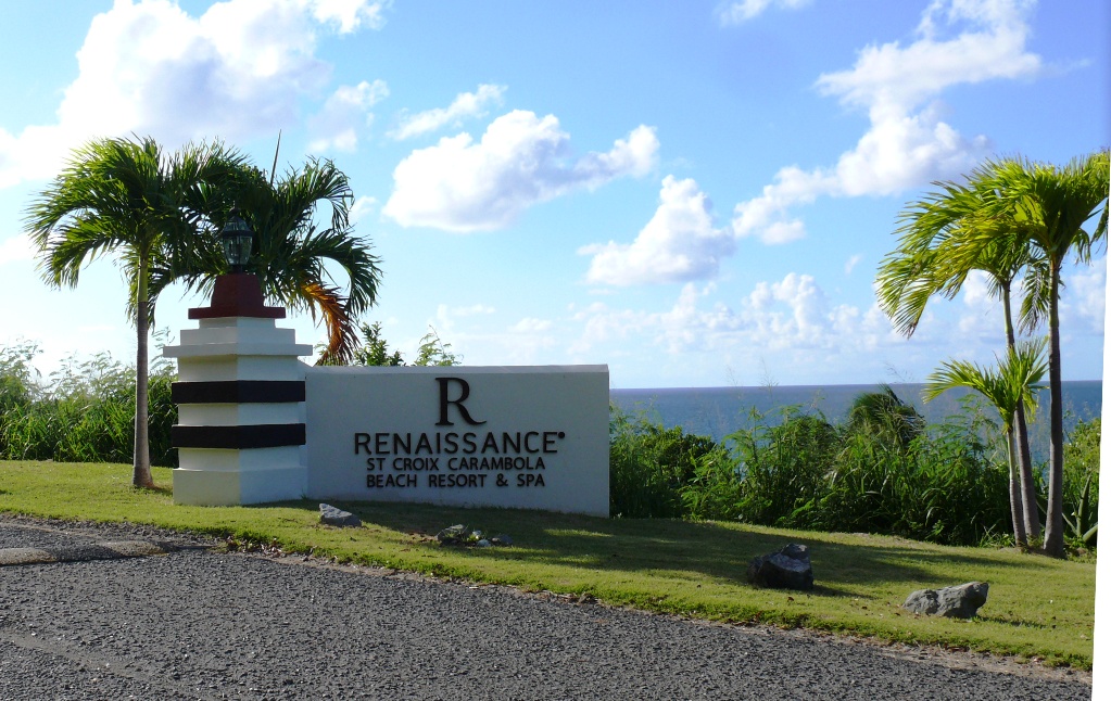 Marriot Renaissance Carambola's new sign.