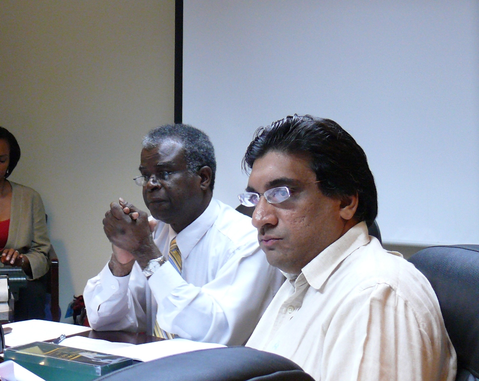 JFL Board Chair Valdemar Hill (left) and board member Deepak Bansal voted in favor of an in-house CEO search.