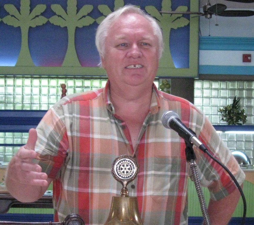 VIERS Administrator Randy Brown spoke Friday to the Rotary Club of St. John.