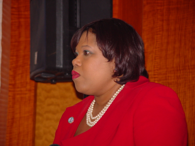 During Thursday's conference, Tourism Commissioner Beverly Nicholson-Doty outlined the territory's marketing objectives.