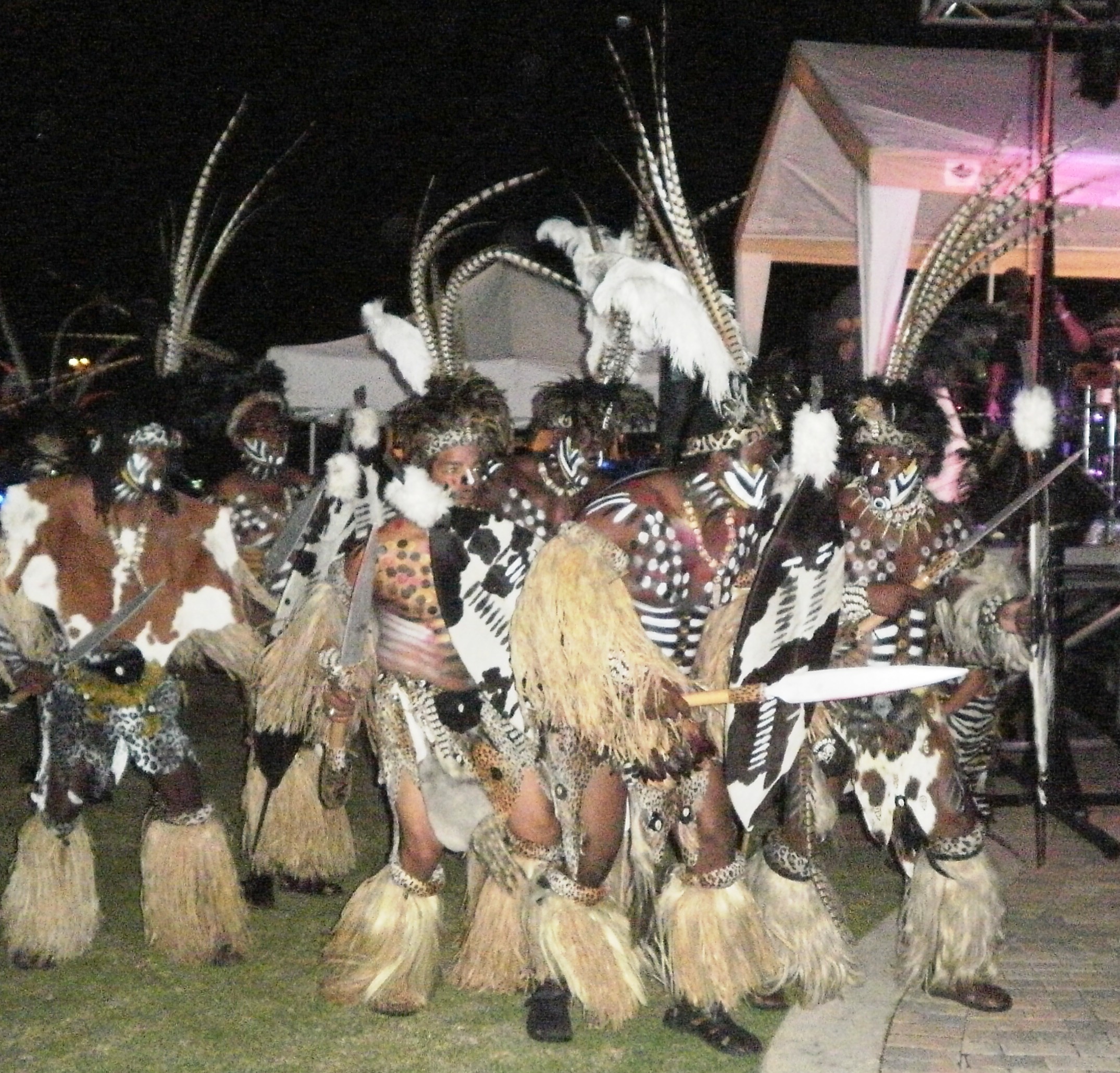 The Zulu slide at the Haiti Fundraiser.