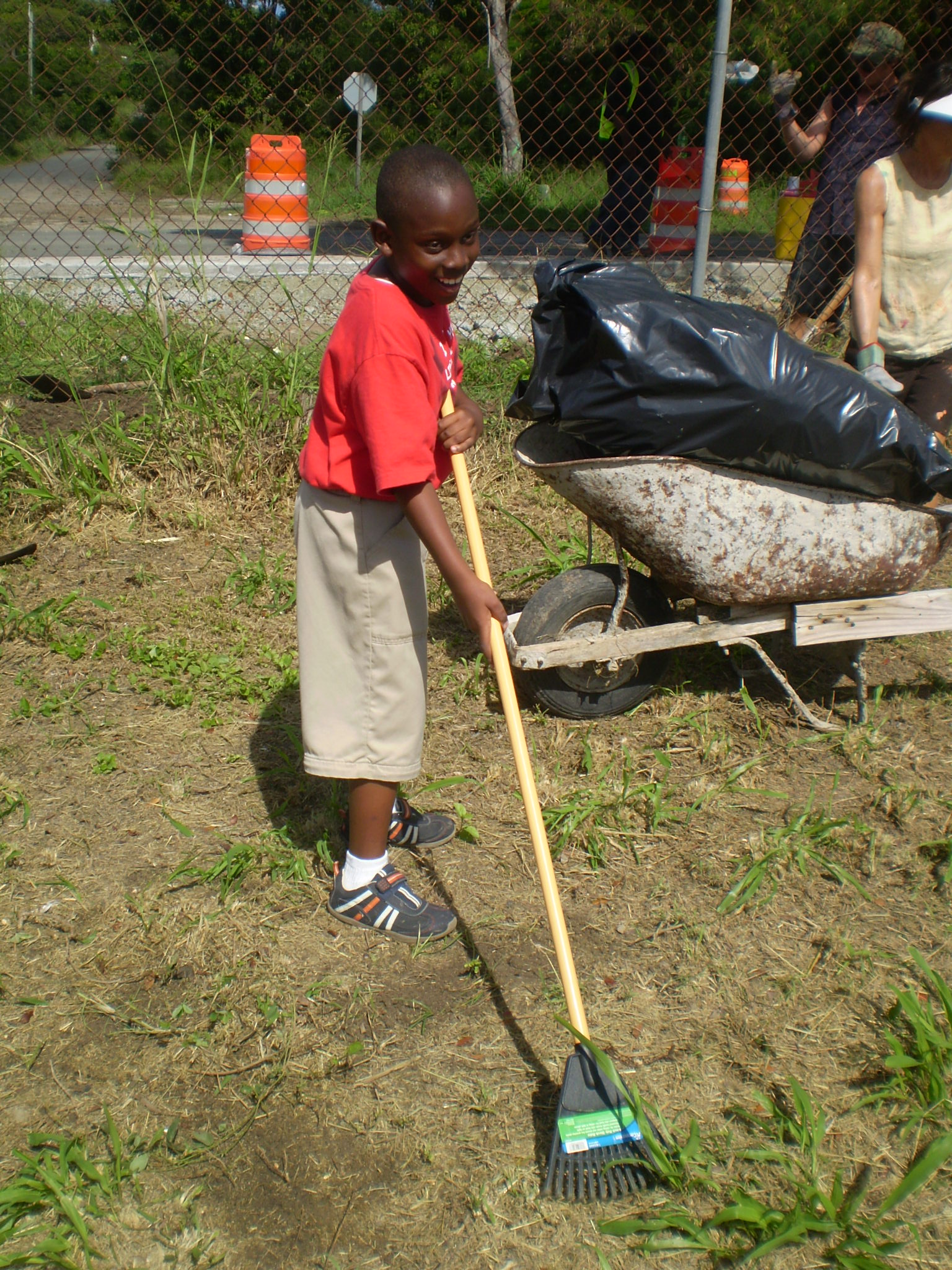 Frederiksted Boy's Club member David Boyea helping to ready the center for its February opening.