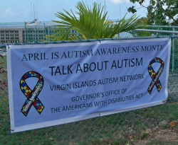 Banner near the Seaborne terminal.