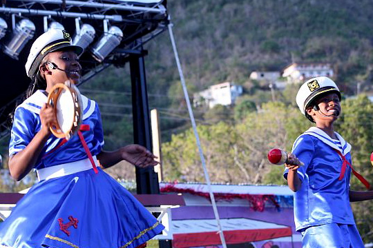 Carnival Prince and Princess winners J'Nee L. Powell and Tyrell S. Richardson.