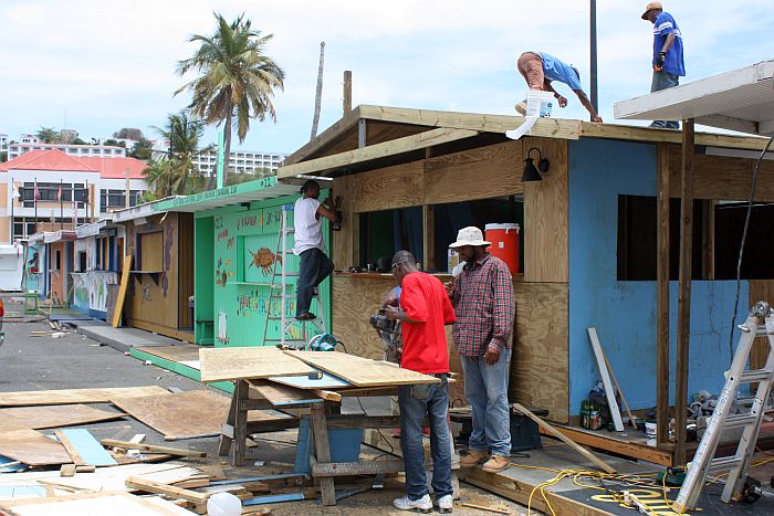 Preparations are under way for the opening of this year's Carnival Village.