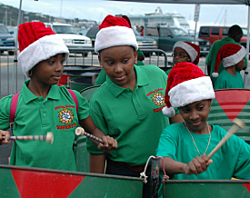 Young musicians from Joseph Sibilly School entertained the crowds.