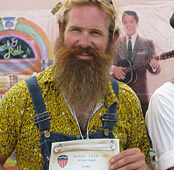 Peter "Dancing Beard" Flint took the prize for Full Beard, Long. 