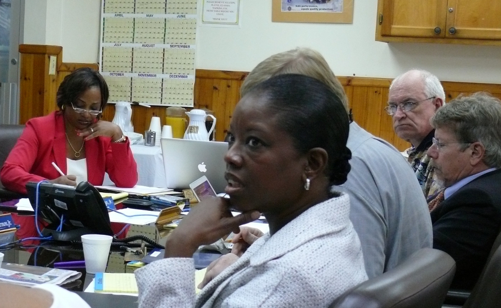 Newly nominated WAPA board member Alica Barnes at Tuesday's board meeting.