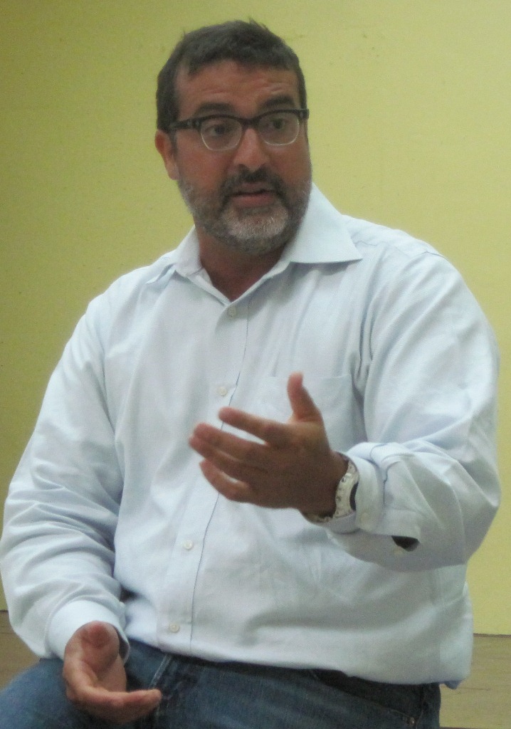 Jeffrey Euwema (pictured) of the Council for Information and Planning Alternatives is helping to develop the Hazard Mitigation Plan for St. John. (Photo Lynda Lohr)
