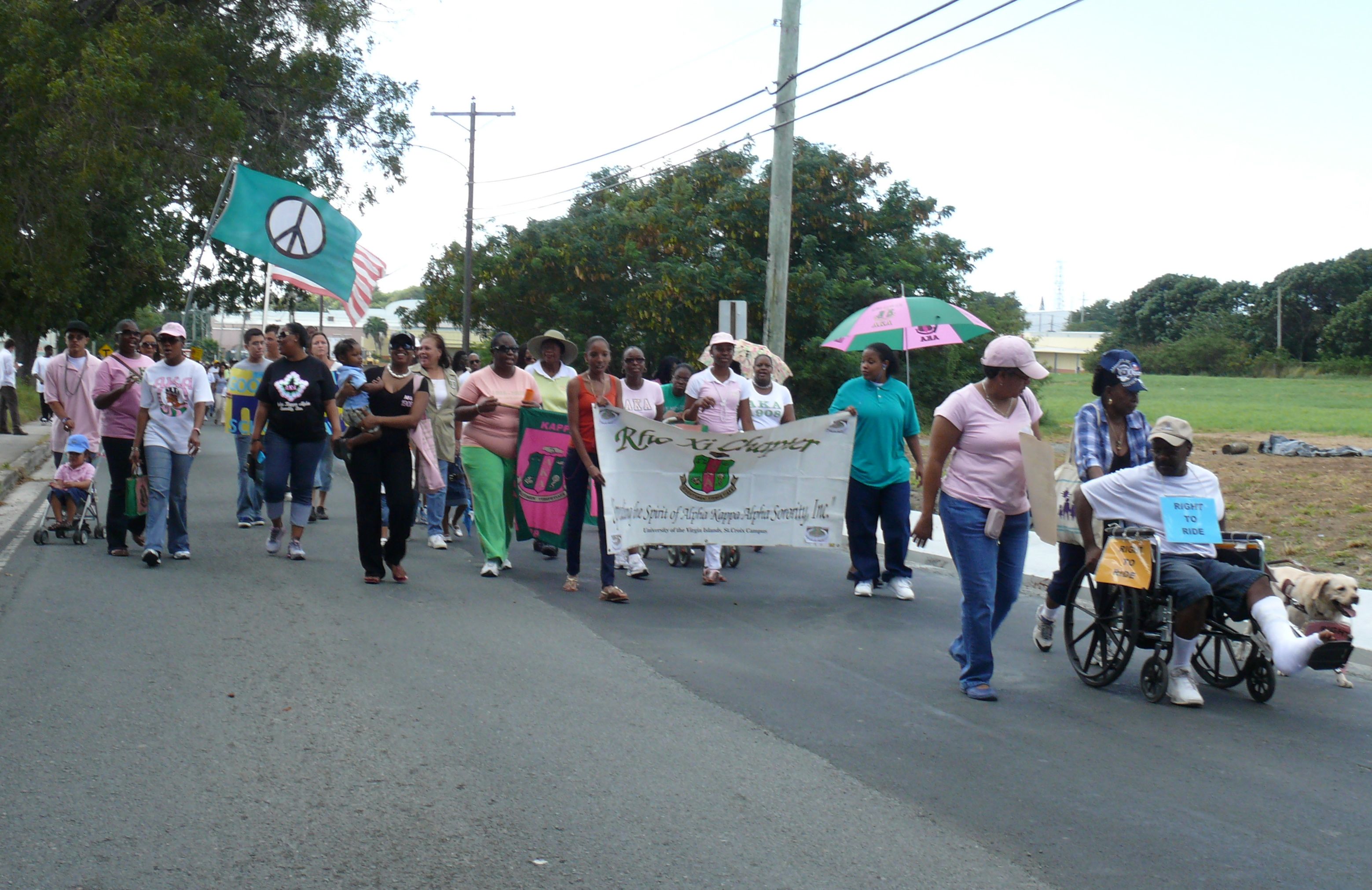 Marchers on St. Croix pay tribute to the legacy of Rev. Martin Luther King Jr.