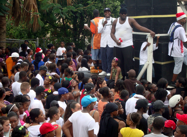 Stylee Band pumps up the volume  and the crowd – during Jouvert.