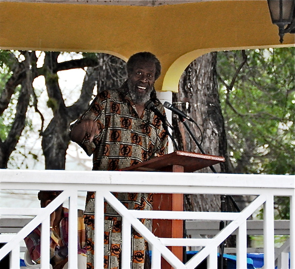 Under the Buddhoe Park Bandstand, Mario C. Moorhead tells the story of emancipation.